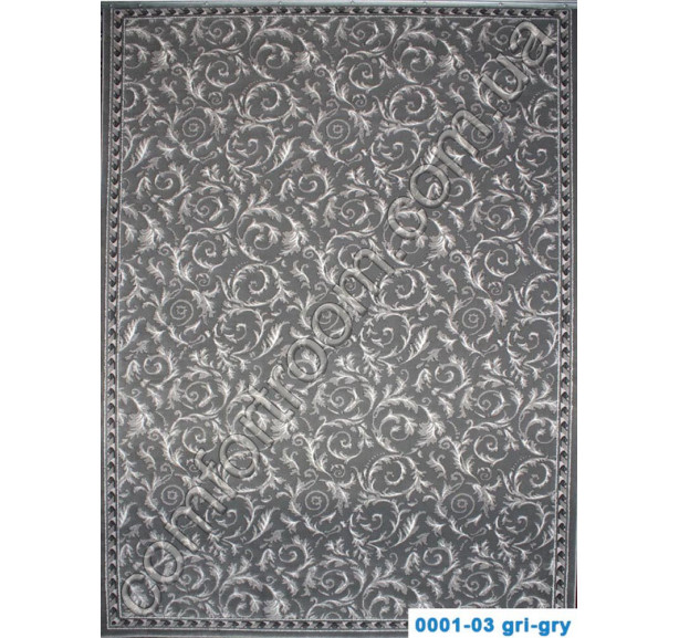 Ковер Safir 0001-03 gri - Фото 1
